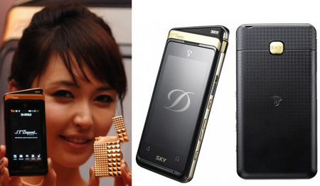 S.T Dupont and Pantech present a cell phone with <b>golden edge</b> - dupont_phone-thumb-450x262