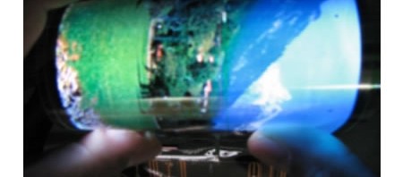 Samsung showcases 6.5 inch flexible AMOLED display